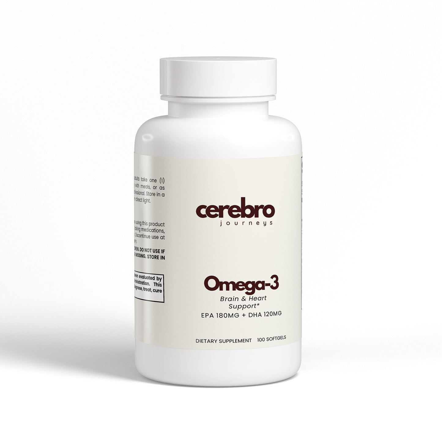 Omega-3 Fish Oil — 100 Softgels (EPA 180 mg • DHA 120 mg)